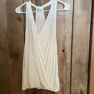 Surplus style bubble hem top off white Large